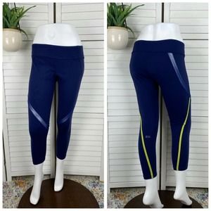 Splits 59 Nova Trailblazer Blue Capri Reflective Leggings Athletic Pants Size L‎